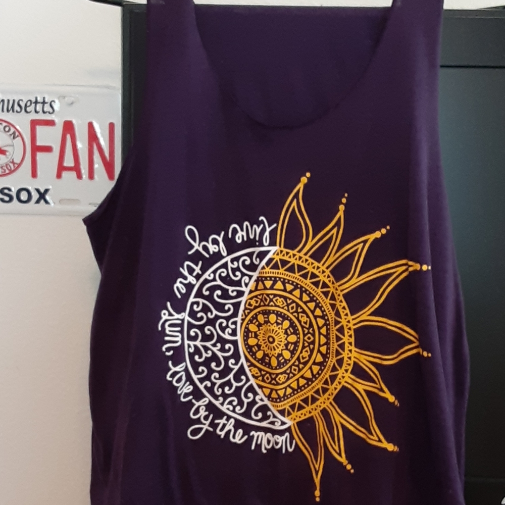 Live by the sun , love by the moon tank top